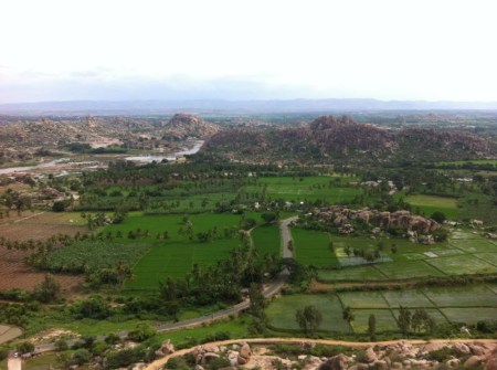 Hampi paisaje desde templo
