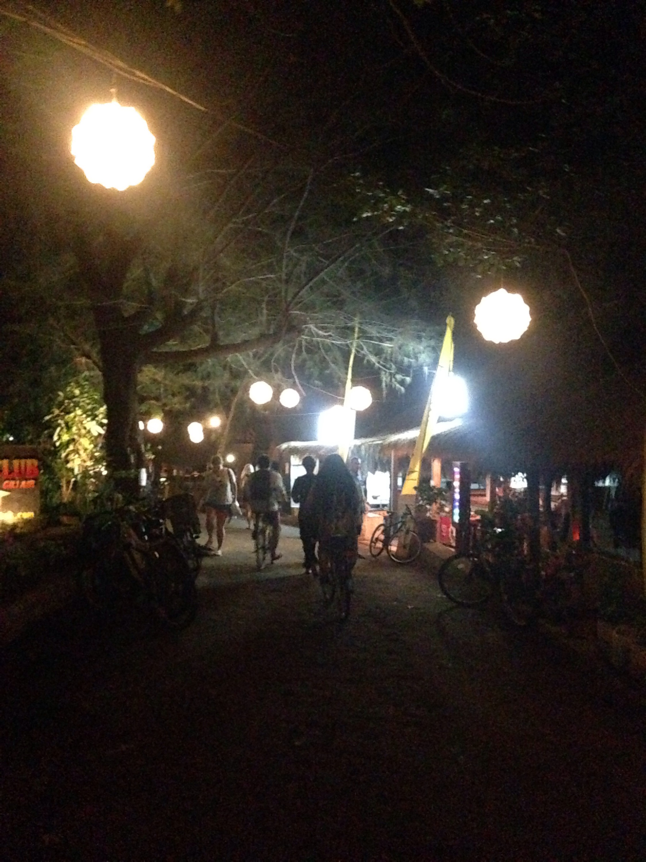 Ambiente nocturno en Gili Air